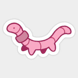 Leggy Worm Sticker